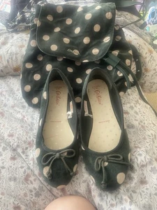 Cath Kidston Polka Dot Floral Backpack And Matching Pumps - Picture 1 of 6