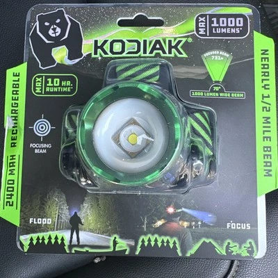 KODIAK 1000 Lumen 1/2 Mile Beam Rechargeable Headlamp - Image 1 of 2
