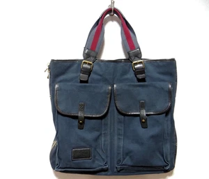 Marc by Marc Jacobs Military Canvas & Leather Large Tote Bag, Travel Expandable - Bild 1 von 18