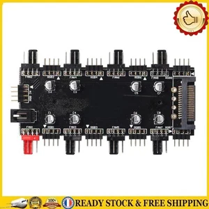 1 to 8 Multi Way Splitter RGB PWM Hub Speed Controller Adapter (12V 4Pin) - Afbeelding 1 van 2