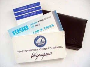 98 PLYMOUTH VOYAGER OWNERS MANUAL book booklets case - Picture 1 of 1