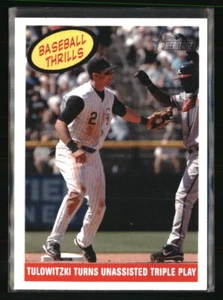 Tulowitzki Turns Unassisted Triple Play 2008 Topps Heritage #367 BASEBALL Card - Picture 1 of 2
