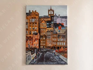 'Edinburgh' Original Acrylic Painting on Canvas by Dan Whelan - Picture 1 of 4