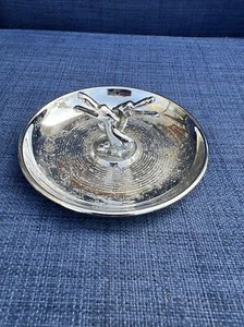 Vintage Hamilton Products Art Deco Chrome Pincherette Ashtray with pelican birds - Picture 1 of 3