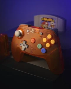 Retro Fighters Brawler64 2.4 Ghz Wireless Edition - Orange - Picture 1 of 3