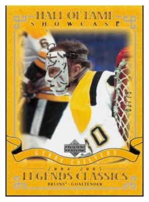 C816 GERRY CHEEVERS 2004-05 UPPER DECK LEGENDS CLASSICS HALL OF FAME 2/75 BRUINS - Image 1 of 2