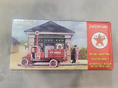 ERTL  1919 GMC Tanker Truck Bank  TEXACO  Chrome 2000 Millennium Edition  19812P - Image 1 of 4