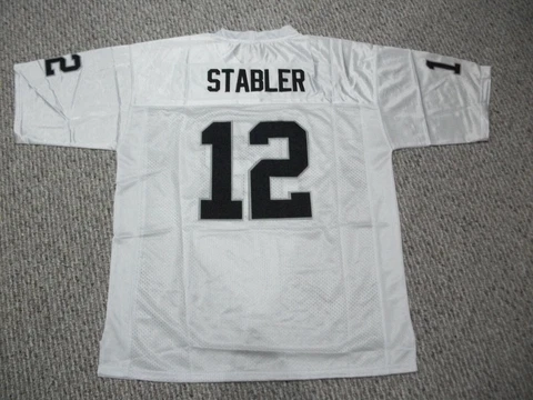 KEN STABLER Unsigned Custom LA White Sewn New Football Jersey Sizes S-3XL Cover