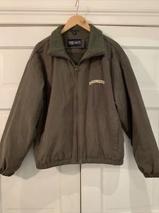 Vintage Time Out Ogunquit Maine Fleece Lined Jacket Army Green Men’s Sz M EUC - Picture 1 of 3