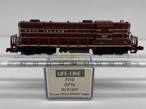 Life-Like #1347 Rock Island RI #7110 N Scale GP18 Diesel Locomotive - Picture 1 of 15