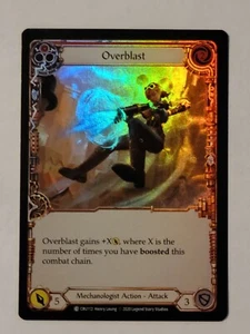 Overblast Foil (Red) Crucible Of War 1st Edition Flesh And Blood TCG - Bild 1 von 1