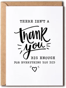 There Isn'T a Thank You - Nurse Thank You Card Doctor Thank You Card Emergency R - Picture 1 of 4