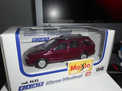 FIAT MAREA WEEKEND SCALA 1/43 MAISTO PROMO MODEL 1996 COLORE BORDEAUX - Immagine 1 di 3