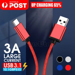 Tough USB-C 3.1 Type-C Data Fast Charger Cable Samsung A73 A54 A34 A25 A13 A15 - Picture 1 of 14