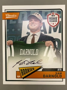 Foto 2018 Classics Football Rookie Premiere 8x10 Sam Darnold automático 124/150 - Imagen 1 de 2
