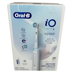 Oral-B iO Series 4 Rechargeable Toothbrush 4 mode Handle Charger Case Brush Head - Picture 1 of 4