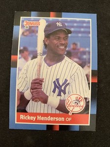 1988 Donruss Card #277 Rickey Henderson HOF New York Yankees NMMT Free Shipping