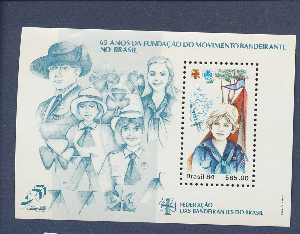 BRASIL - Scott 1947 - MNH S/S - Girl Scouts - 1984 --b Foto 1 de 1