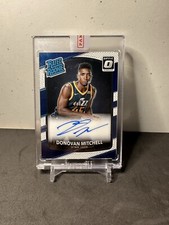 2017-18 DONOVAN MITCHELL DONRUSS OPTIC RATED ROOKIE AUTO ON CARD ENCASED #188