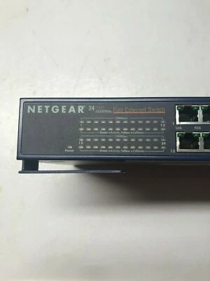 Netgear FS524 24 Port 10/100 Mbps Stack-able Fast Ethernet Switch  - Image 1 of 4