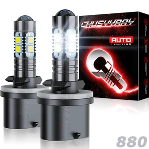 2 pcs 880 892 893 899 LED LED High Power Fog Light Bulbs Xenon White 6000K - Picture 1 of 11