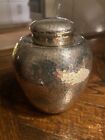 antique REED &amp; BARTON Silver Plate TEA CANNISTER Jar #140 1/4