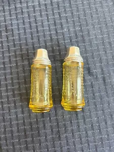 Federal Madrid Amber Depression Glass Salt & Pepper Shaker Set - Picture 1 of 5