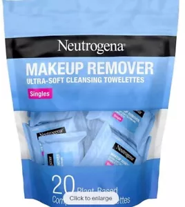 Neutrogena, Trucco Rimuovi, Asciugamani Pulizia Ultra Morbidi, Singoli, 20 Asciugamani - Foto 1 di 5