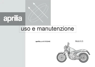 Aprilia MOTO' 650  - HIRES SCAN - uso e manutenzione - molto raro - Immagine 1 di 2