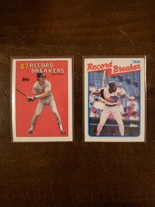 1987-1988 Record Breakers Benito Santiago and Andre Dawson
