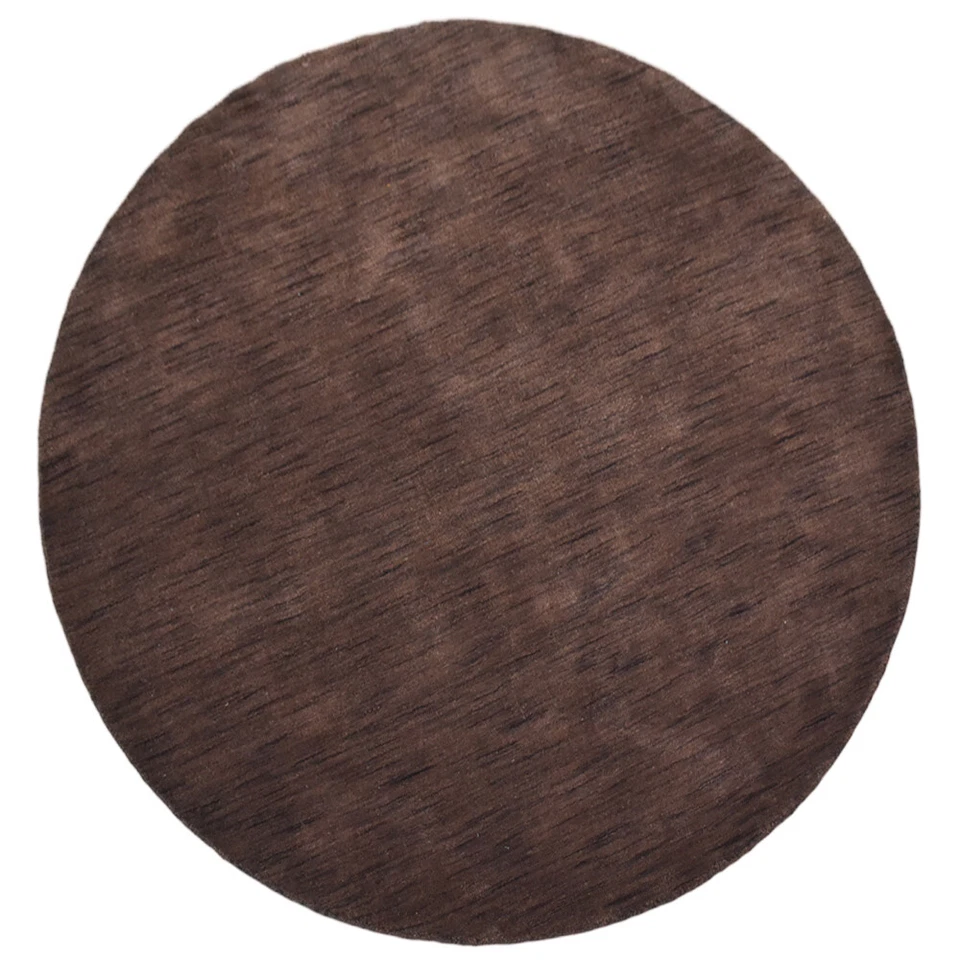 Eco-Friendly Hand Knotted Loom Wool Area Rug Solid Brown BBH Homes BBL00111L0004 - Image 1 of 1
