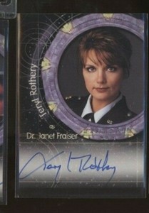 RITTENHOUSE STARGATE SG-1 DR JANET FRAISER TERYL ROTHERY AUTO AUTOGRAPH A3
