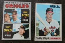 1970 Topps Baltimore Orioles Baseball Card Pick one