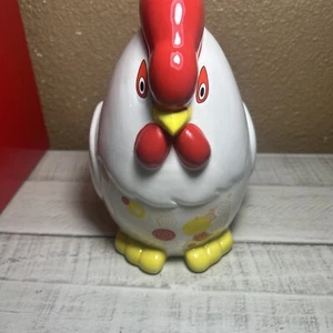 Wells Fargo 2017 Year Of The Rooster Ceramic Piggy Coin Bank Chicken - Bild 1 von 12