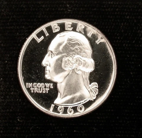 1960 25c HIGH GRADE DCAM PROOF !!!!! B&W ON BOTH SIDES !!!!! Cover