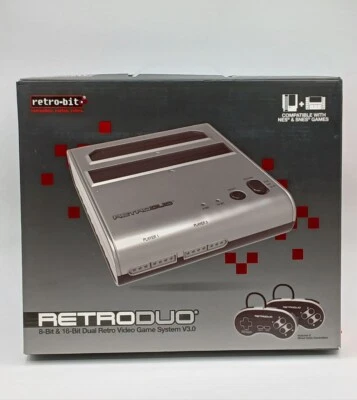 Retro-Bit RETRODUO Twin Video Game System Silver Pre-Owned - Image 1 of 4
