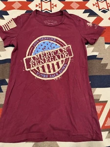 Grunt Style Ladie’s T-Shirt Size Medium “American Renegade Never Back Down” - Picture 1 of 6