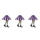 3 Count Party Hanging Pendant Halloween Paper Witch Legs Decorations