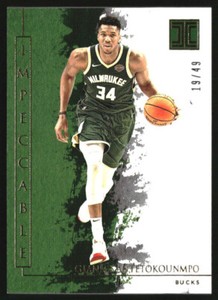 2019-20 Panini Impeccable Gold #100 Giannis Antetokounmpo /49