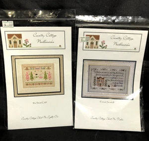 Lot Of 2 - Country Cottage Needleworks Counted Cross Stitch Winter Charts - Picture 1 of 6
