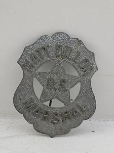 Gunsmoke Matt Dillon 1959 US Marshal Toy Badge (8D3) - Picture 1 of 5