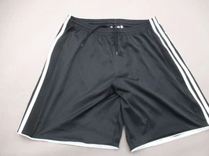 ADIDAS CLIMACOOL Size M Boys Black Stretch Waist Athletic Running Shorts 456 - Picture 1 of 6