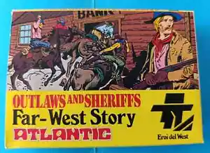 ATLANTIC 1/72 - Outlaws and Sheriffs - FAR-WEST STORY SERIE - rare box 1014 - Imagen 1 de 1