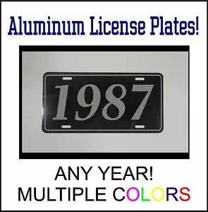 1987 LICENSE PLATE CAMARO MUSTANG CORVETTE SHOW CAR SHELBY SS GT VIPER YEAR - Picture 1 of 1