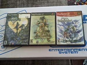 Kingdom Hearts 1 2 Chain of Memories Lot Playstation 2 PS2 Tested & Working - Picture 1 of 2