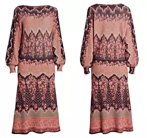 Etro Sorraia Wool & Cashmere Knit Dolman Sleeves Midi Dress sz US S/IT 40 $2640 - Picture 1 of 12