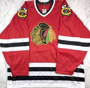 VTG CCM Chicago Blackhawks Hockey Jersey Mens XL NHL - Picture 1 of 7