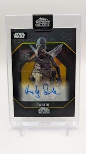 2024 Star Wars Chrome Black Watto Autograph Gold /50 - Bild 1 von 2