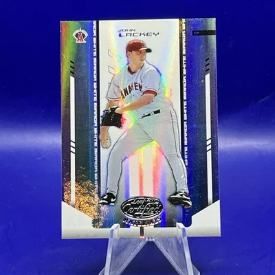 John Lackey 2004 Leaf Certified Materials Mirror White /100 - Image 1 of 4