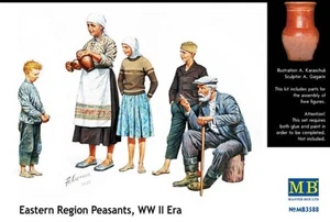 Master Box Models 3588 1/35 WWII Peasants Eastern Region (5) - Picture 1 of 1